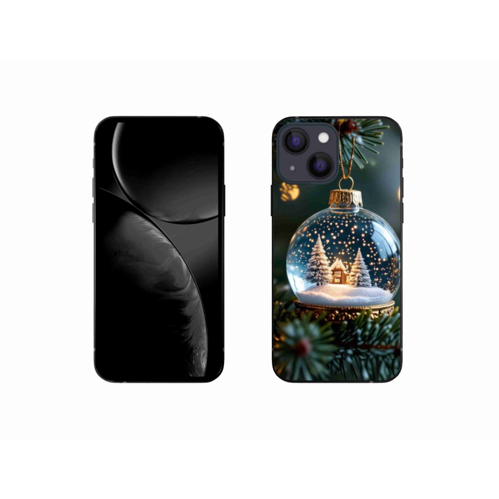 Gelový kryt mmCase na iPhone 13 Mini - vánoční koule 2