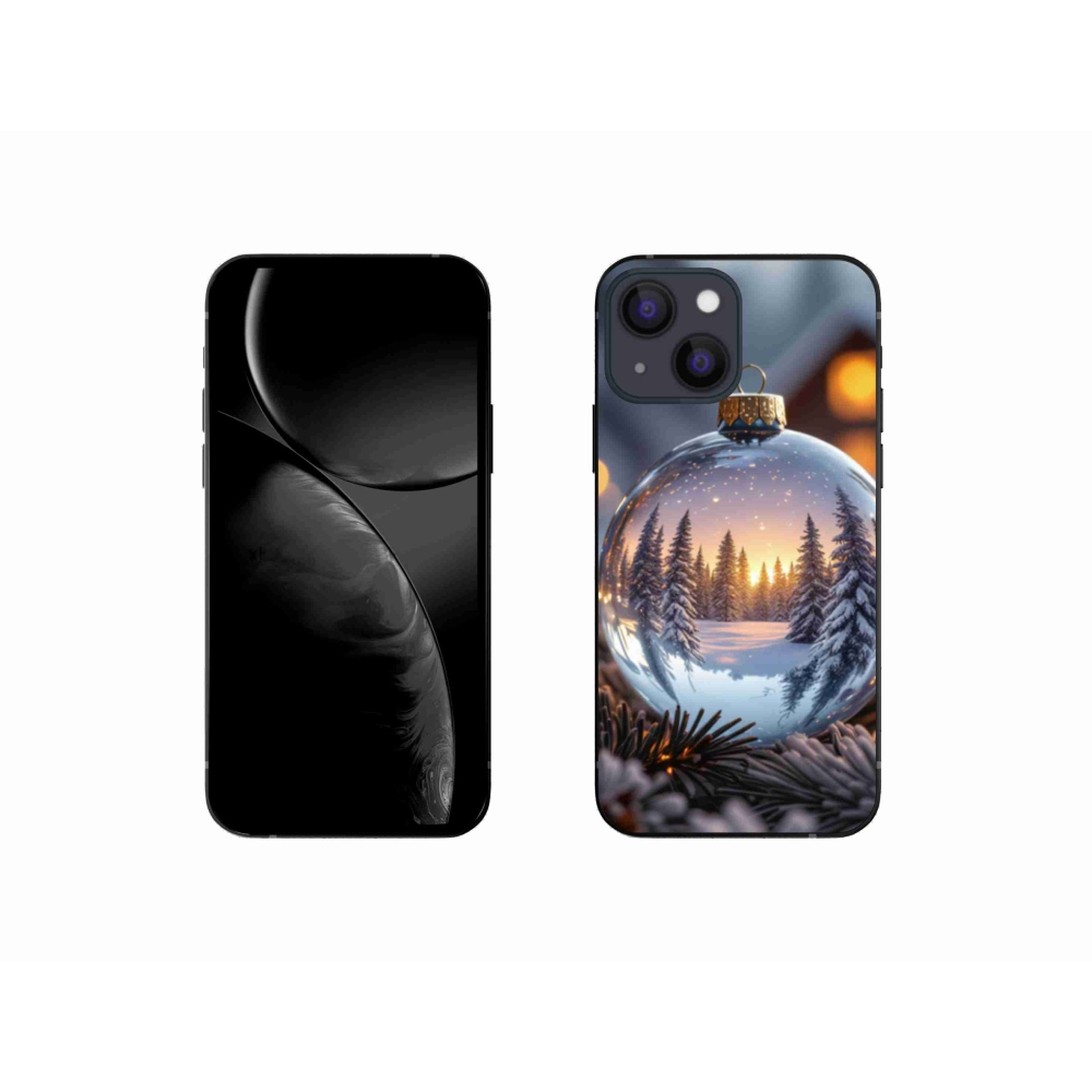 Gelový kryt mmCase na iPhone 13 Mini - vánoční ozdoba