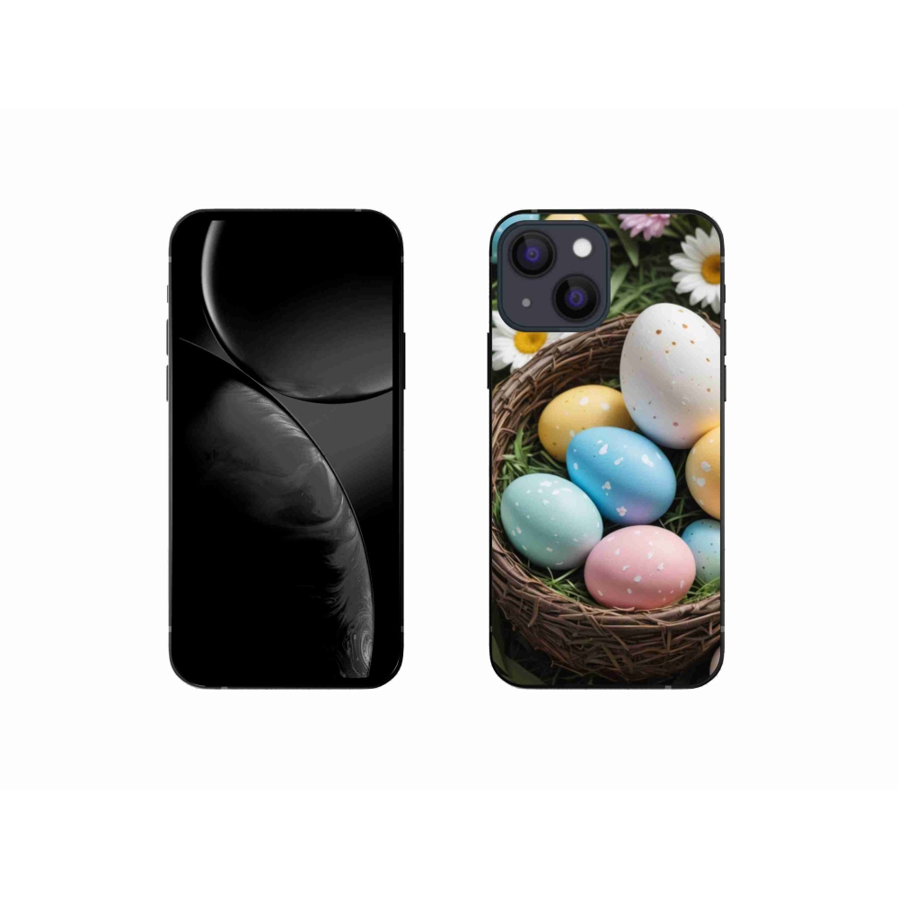 Gelový kryt mmCase na iPhone 13 Mini - velikonoční vajíčka 2