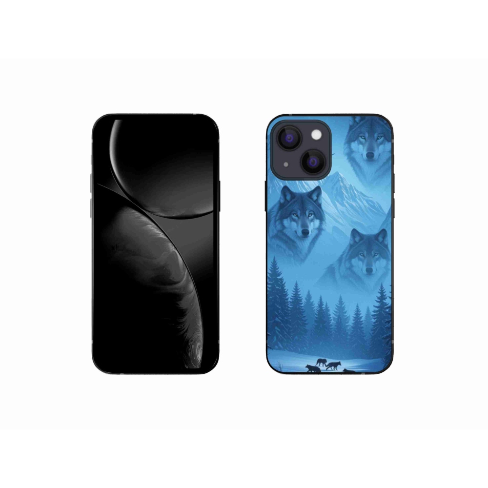 Gelový kryt mmCase na iPhone 13 Mini - vlčí smečka