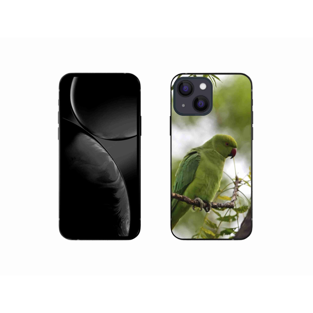 Gelový kryt mmCase na iPhone 13 Mini - zelený papoušek