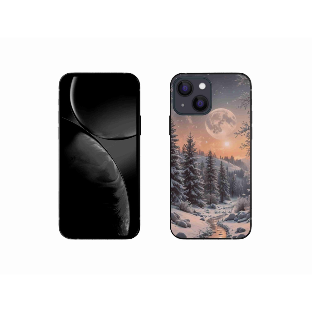Gelový kryt mmCase na iPhone 13 Mini - zimní krajina 2