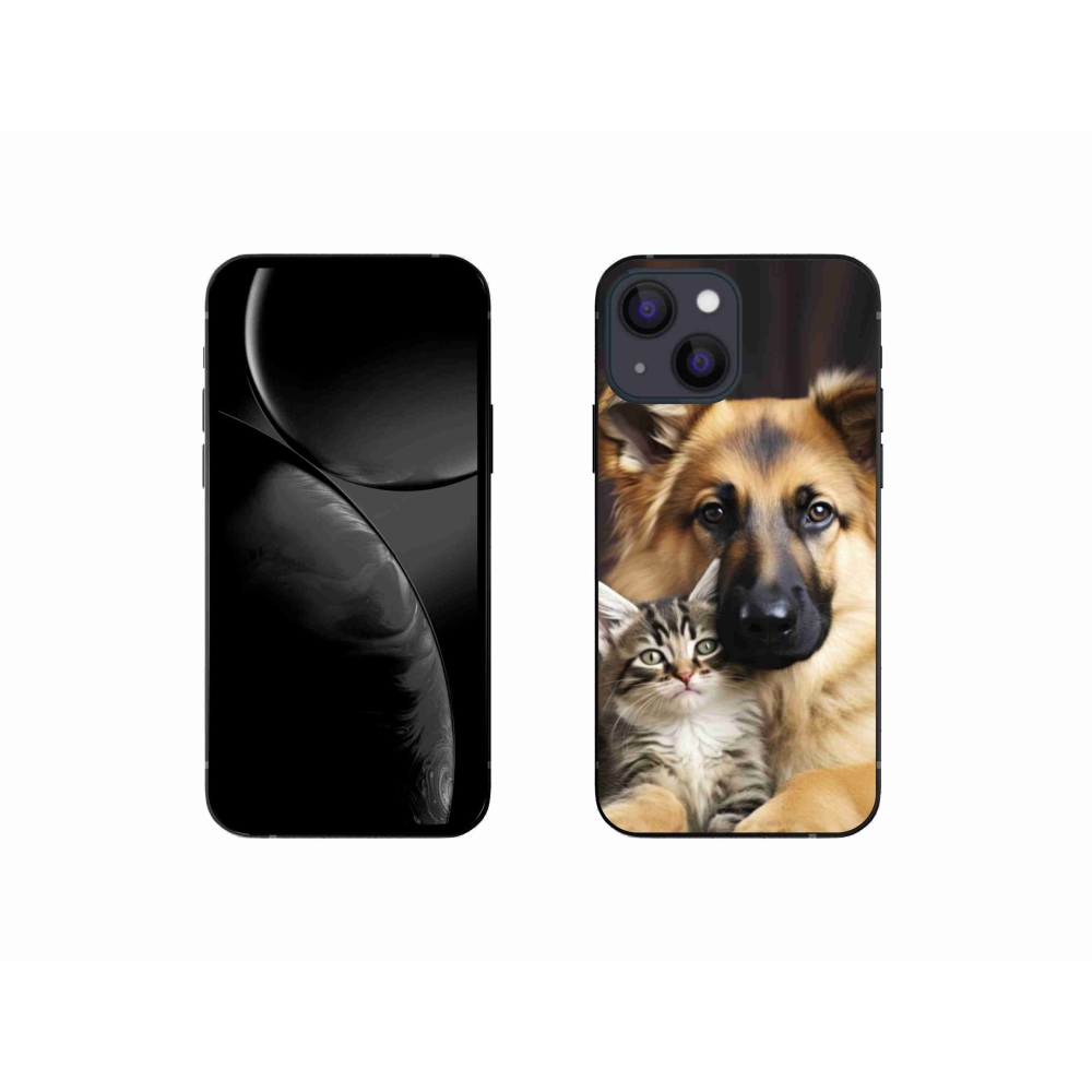 Gelový kryt mmCase na iPhone 13 Mini - zvířecí přátelství