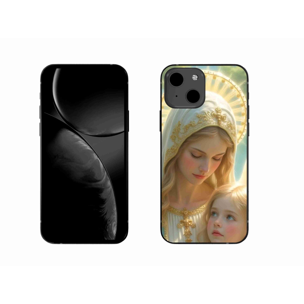 Gelový kryt mmCase na iPhone 13 - náboženský motiv 2