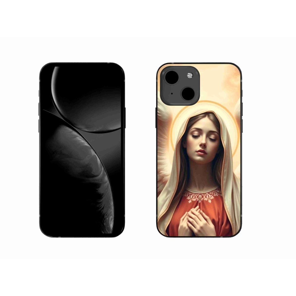 Gelový kryt mmCase na iPhone 13 - náboženský motiv