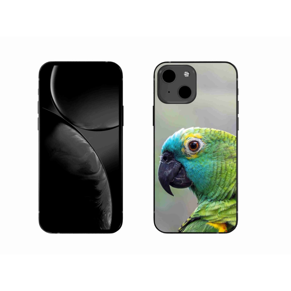 Gelový kryt mmCase na iPhone 13 - papoušek amazoňan