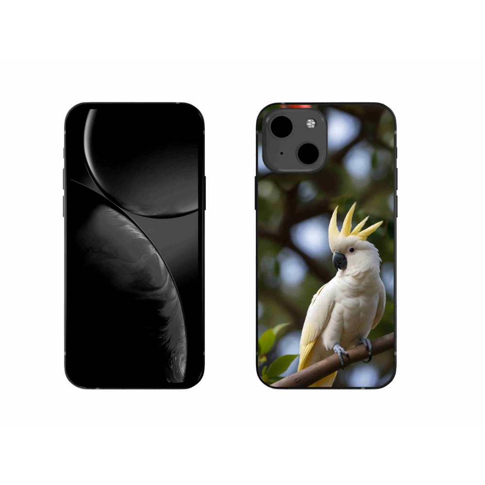 Gelový kryt mmCase na iPhone 13 - papoušek kakadu 3