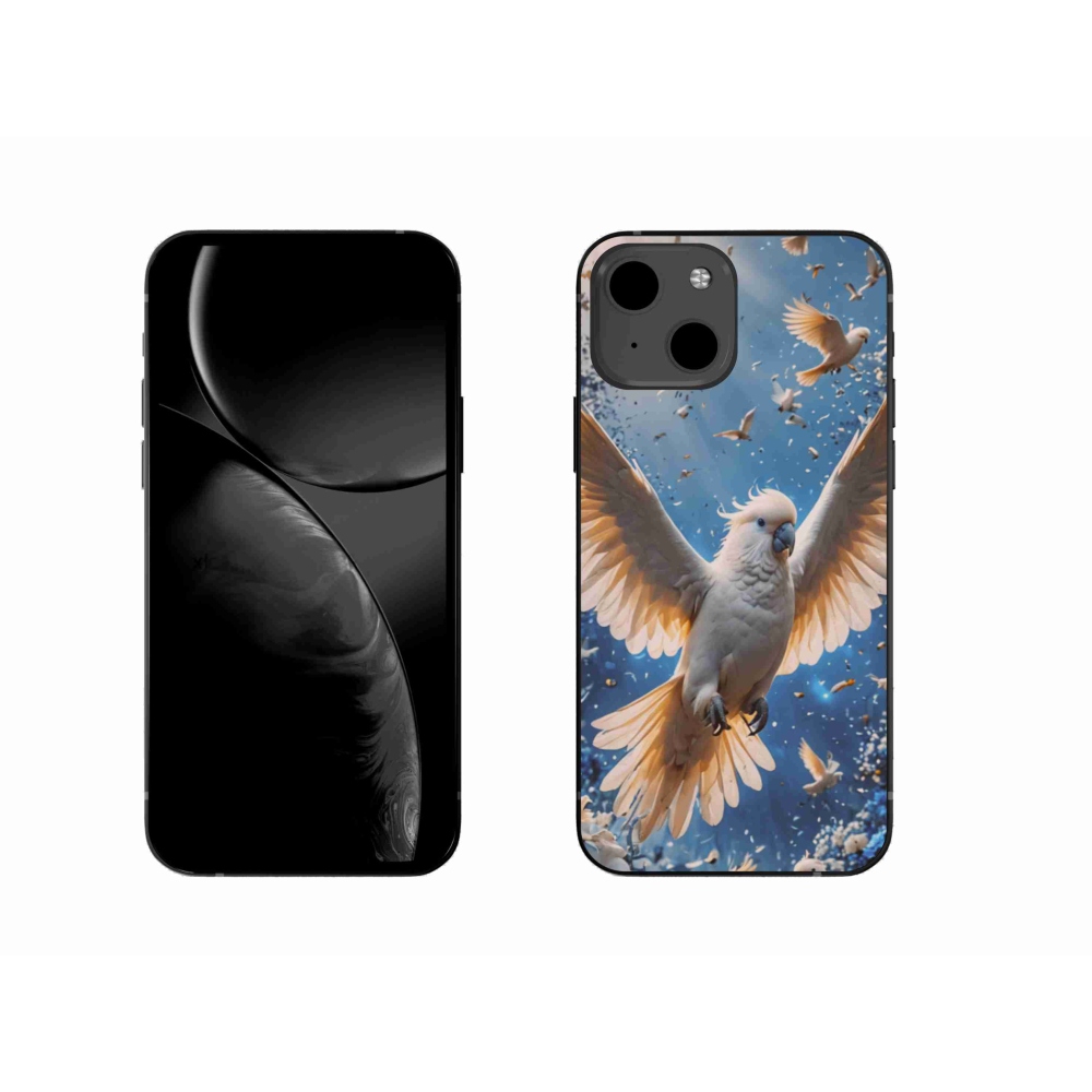 Gelový kryt mmCase na iPhone 13 - papoušek kakadu