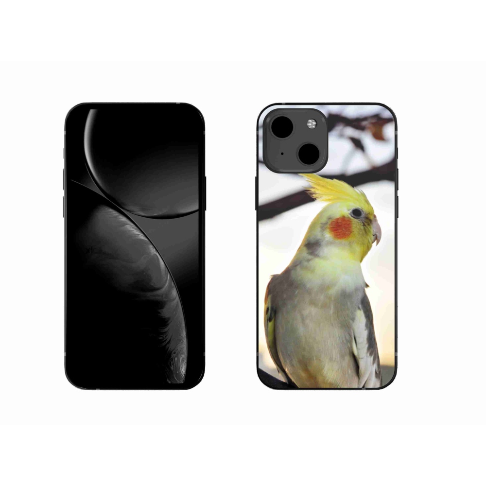 Gelový kryt mmCase na iPhone 13 - papoušek korela