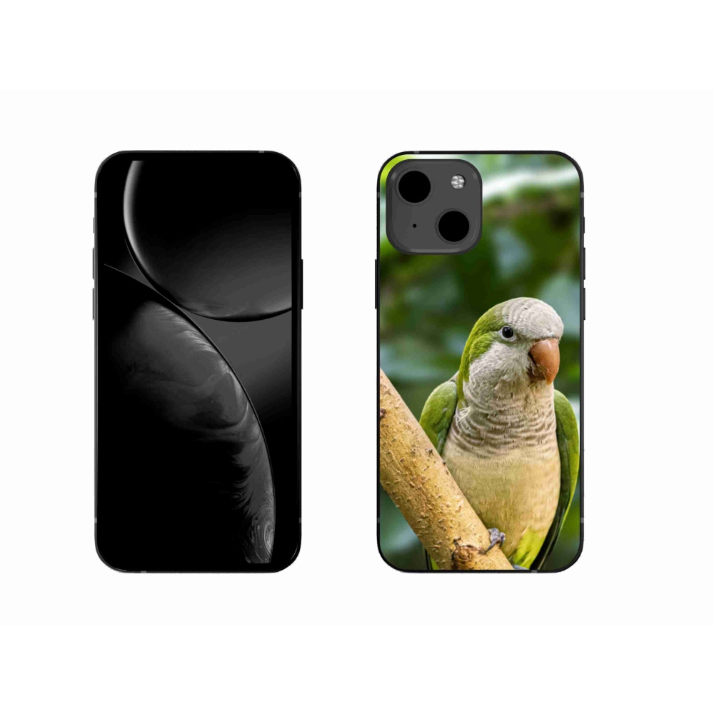 Gelový kryt mmCase na iPhone 13 - papoušek mníšek