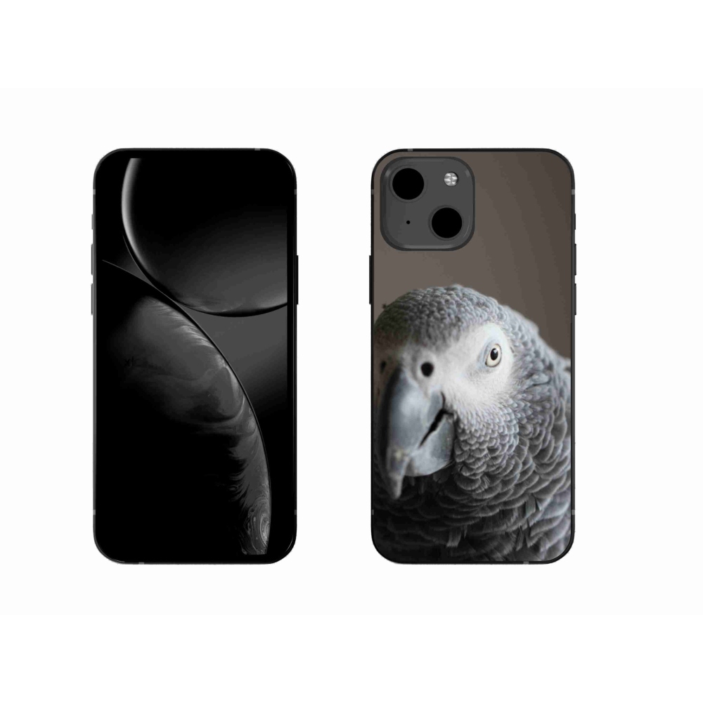 Gelový kryt mmCase na iPhone 13 - papoušek žako 2