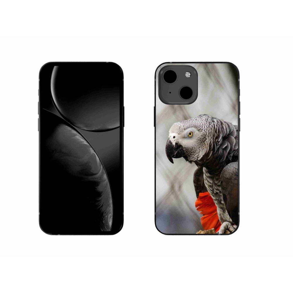 Gelový kryt mmCase na iPhone 13 - papoušek žako 3