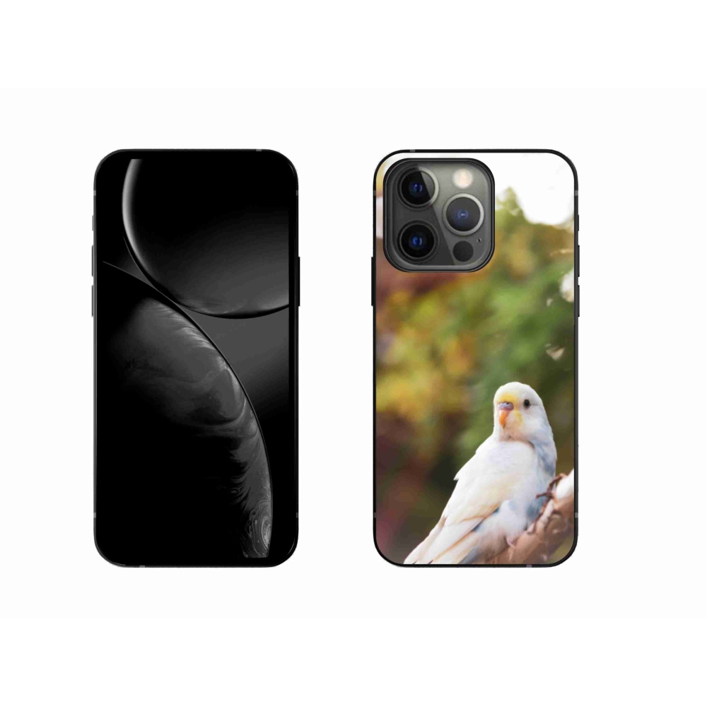 Gelový kryt mmCase na iPhone 13 Pro - andulka bílá