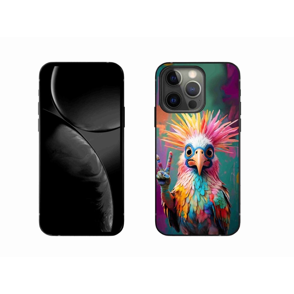 Gelový kryt mmCase na iPhone 13 Pro - barevný rebel
