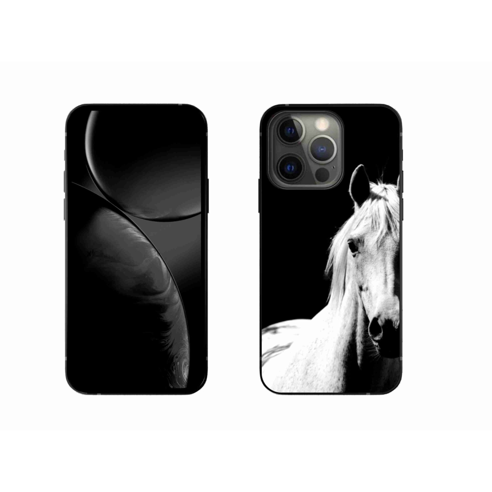 Gelový kryt mmCase na iPhone 13 Pro - bílý kůň 5