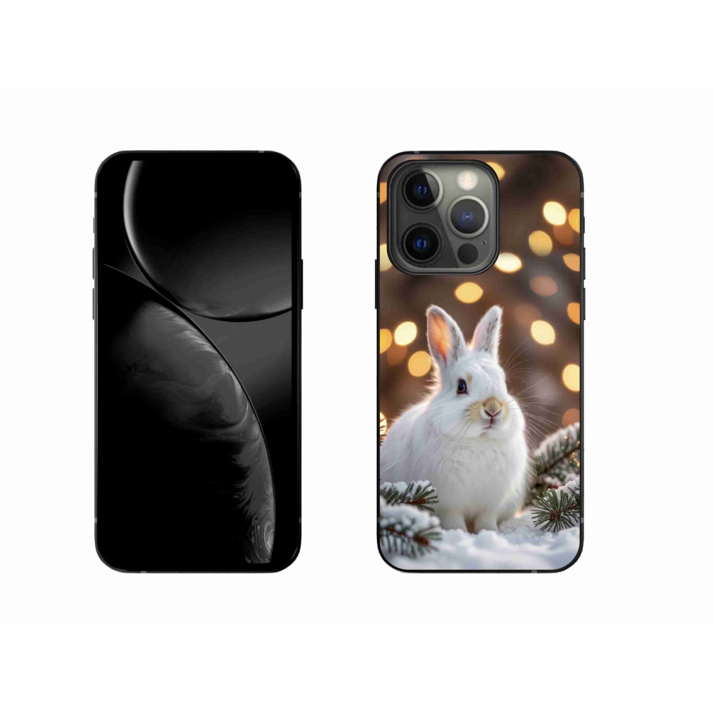 Gelový kryt mmCase na iPhone 13 Pro - bílý zajíc