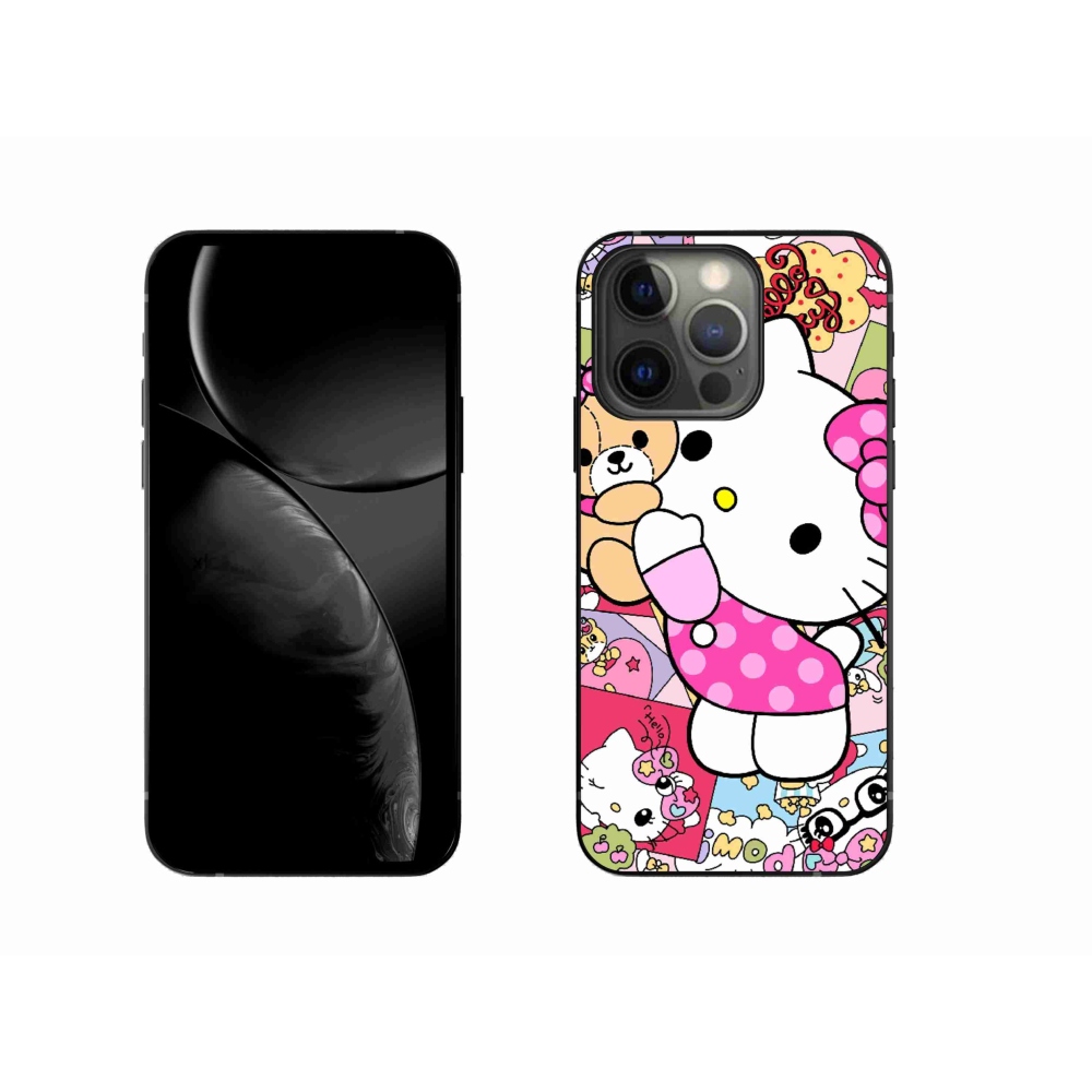 Gelový kryt mmCase na iPhone 13 Pro - cute kitty