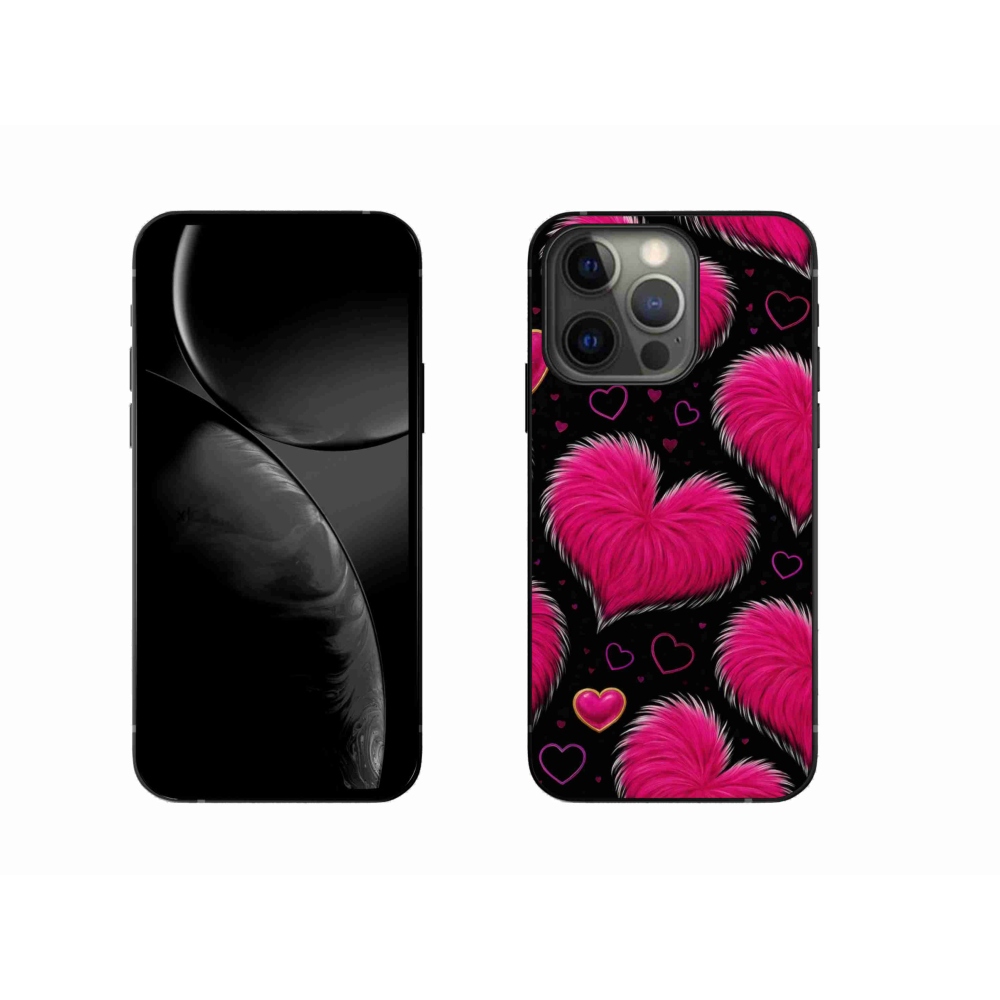 Gelový kryt mmCase na iPhone 13 Pro - hebká srdce
