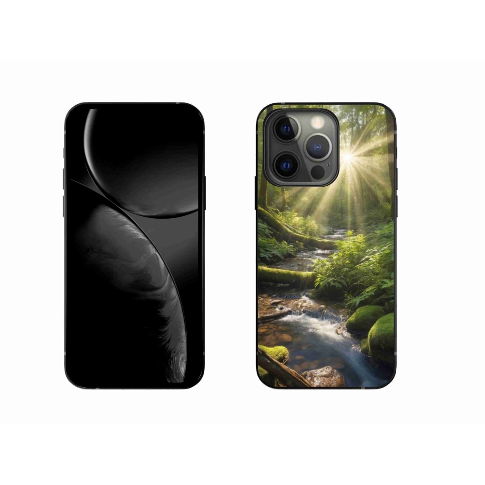 Gelový kryt mmCase na iPhone 13 Pro - hlubina lesa