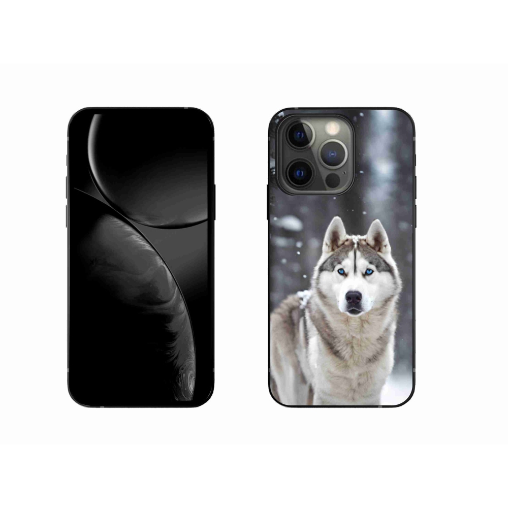 Gelový kryt mmCase na iPhone 13 Pro - husky 2