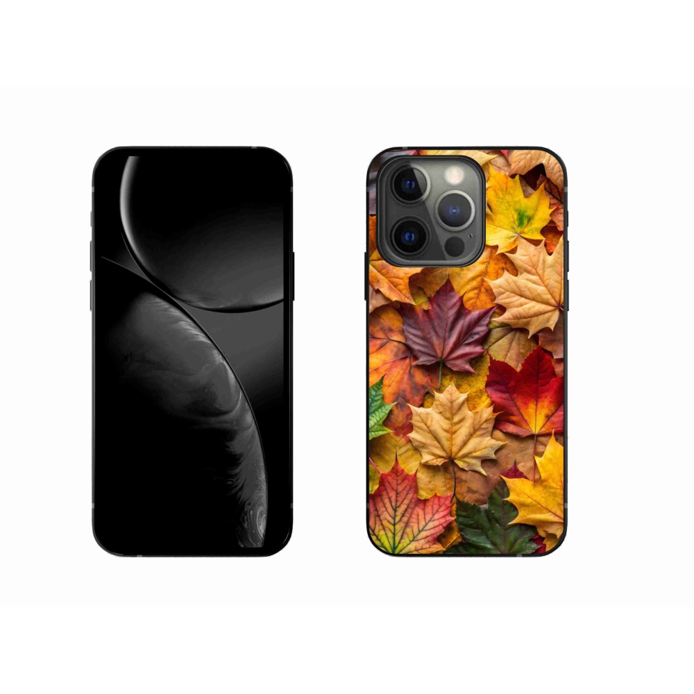Gelový kryt mmCase na iPhone 13 Pro - javorové listy 2
