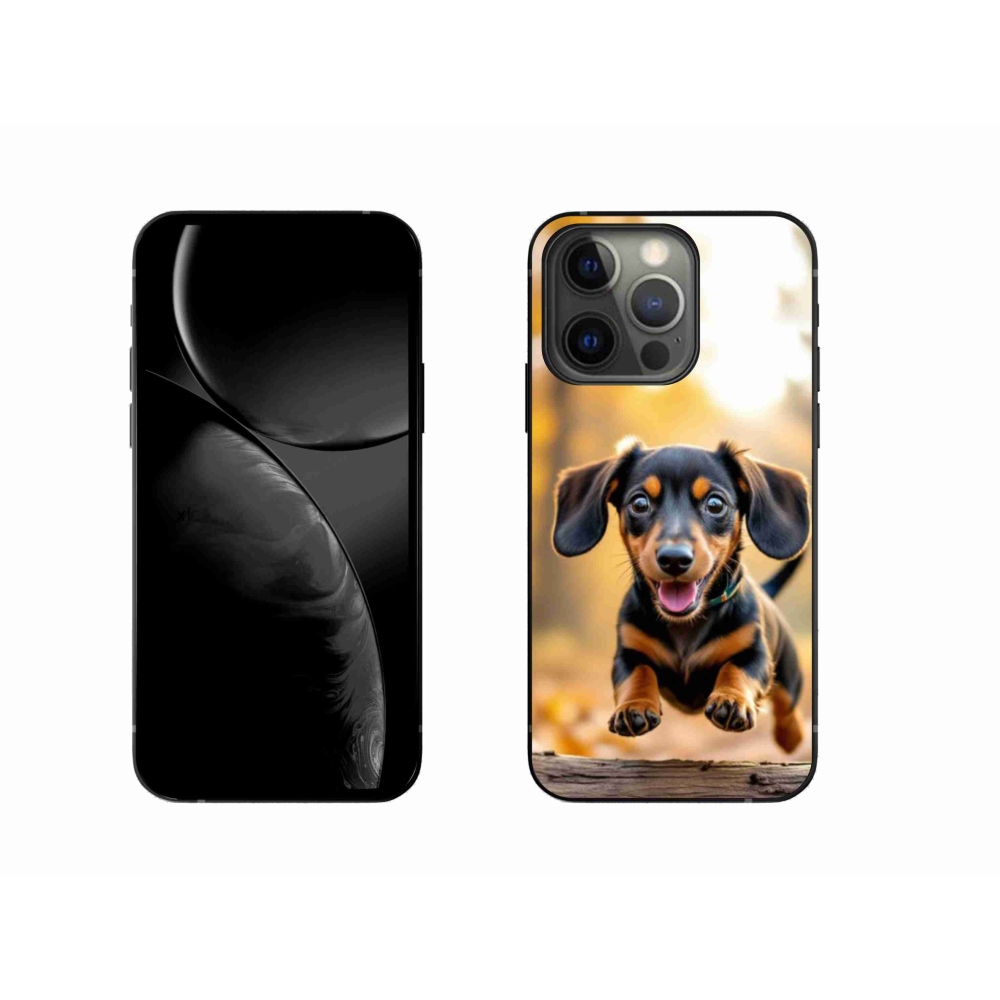 Gelový kryt mmCase na iPhone 13 Pro - jezevčík 2