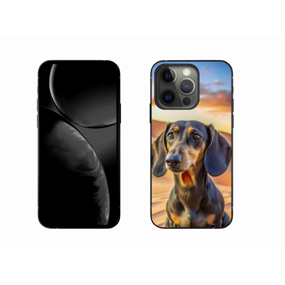 Gelový kryt mmCase na iPhone 13 Pro - jezevčík 3 