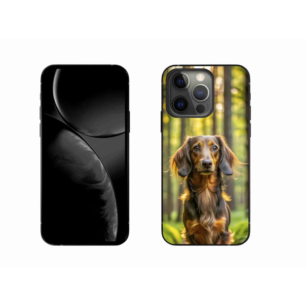 Gelový kryt mmCase na iPhone 13 Pro - jezevčík 4