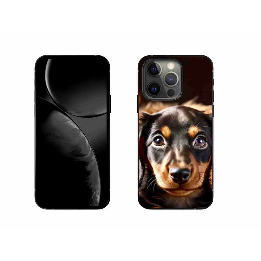 Gelový kryt mmCase na iPhone 13 Pro - jezevčík