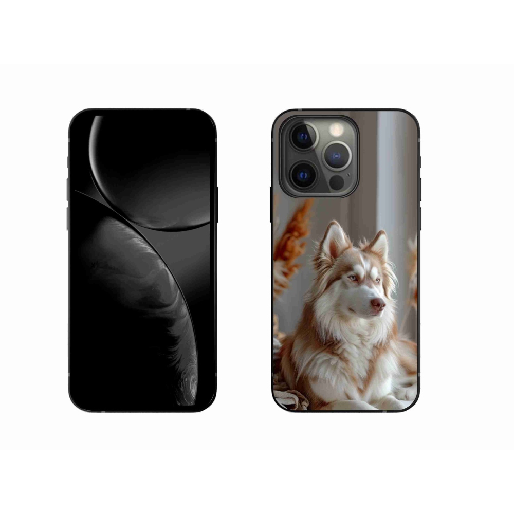 Gelový kryt mmCase na iPhone 13 Pro - klidný sibiřský husky