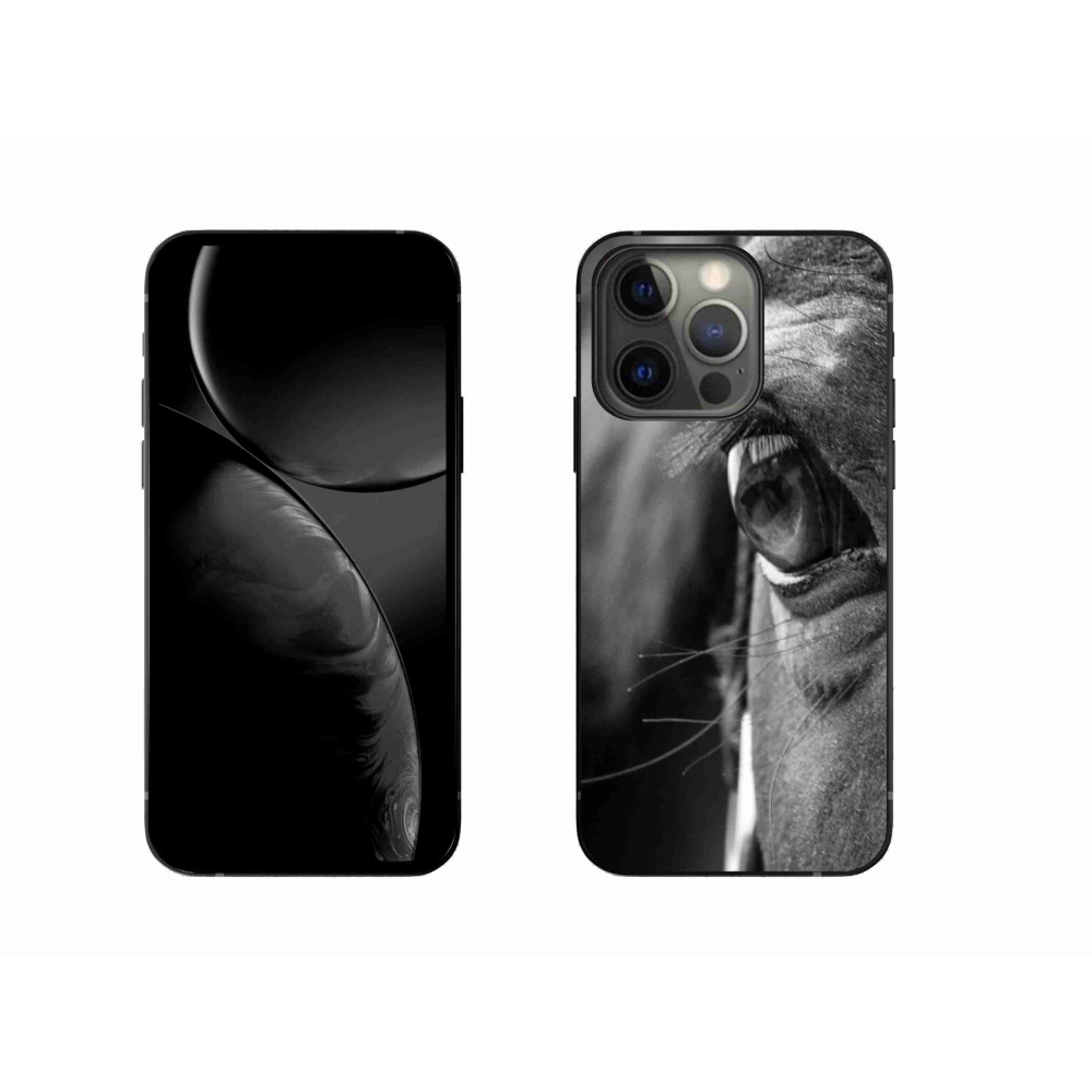 Gelový kryt mmCase na iPhone 13 Pro - koňský pohled