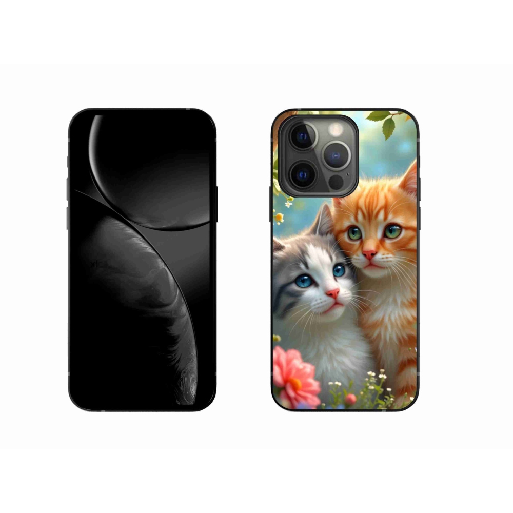 Gelový kryt mmCase na iPhone 13 Pro - kočičí láska 2