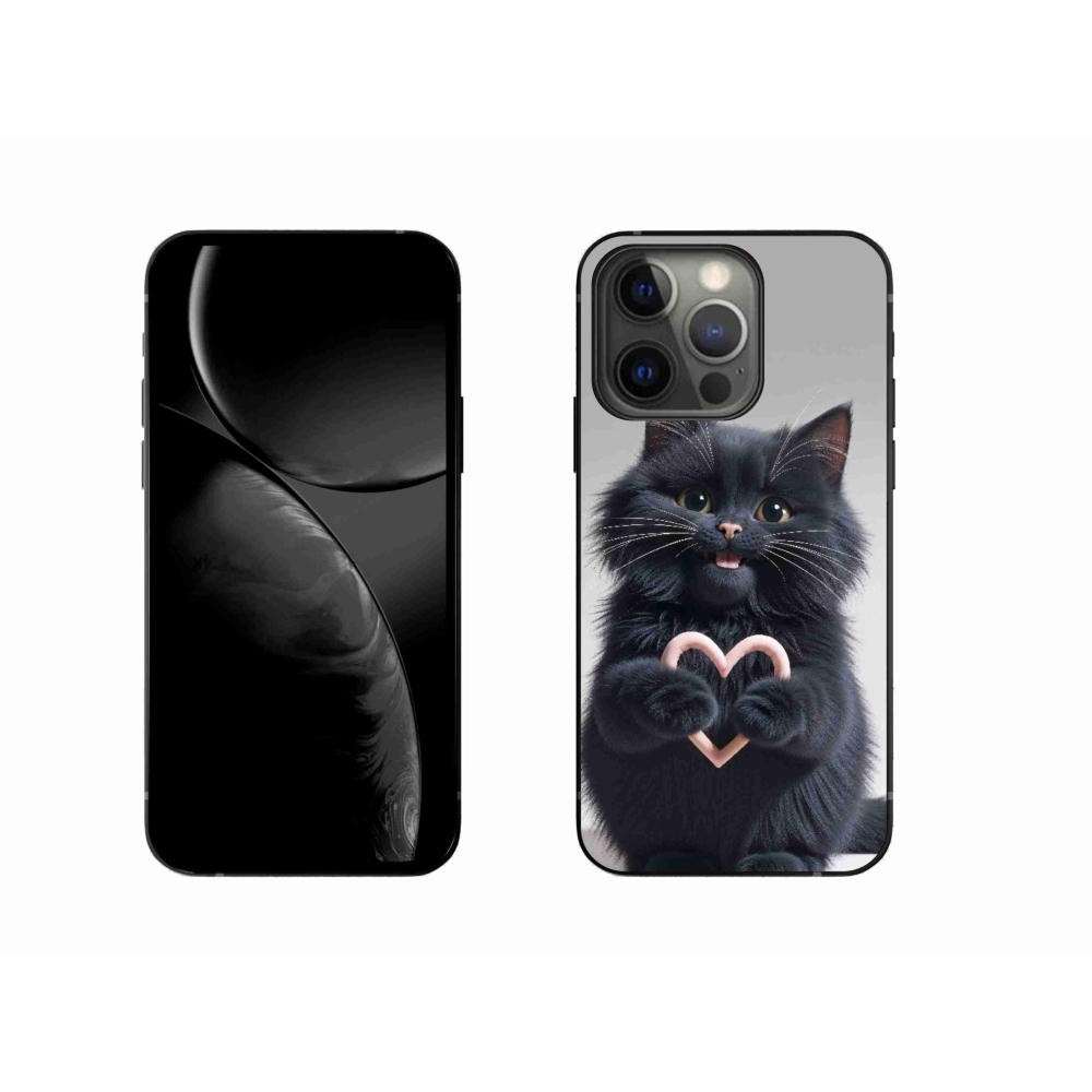 Gelový kryt mmCase na iPhone 13 Pro - kočičí láska 3