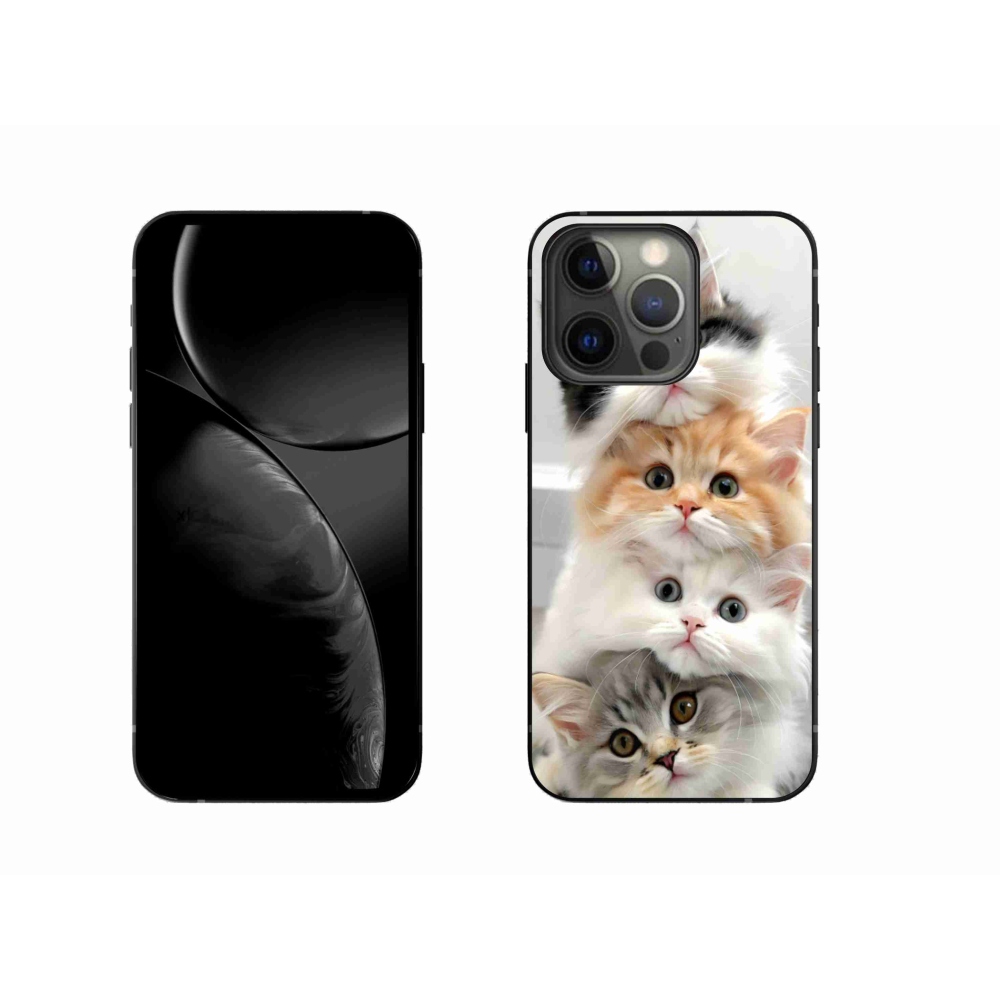 Gelový kryt mmCase na iPhone 13 Pro - kočičí parta