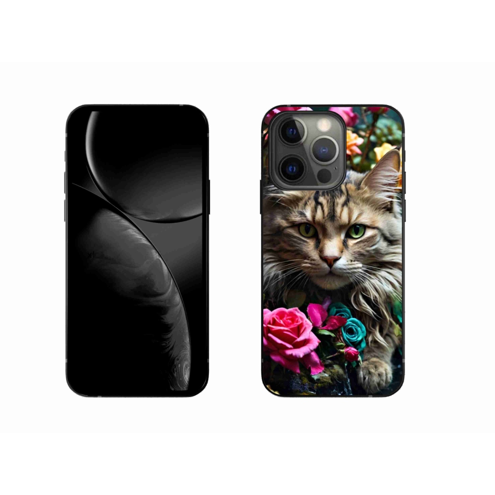 Gelový kryt mmCase na iPhone 13 Pro - kočíčí pohled 2