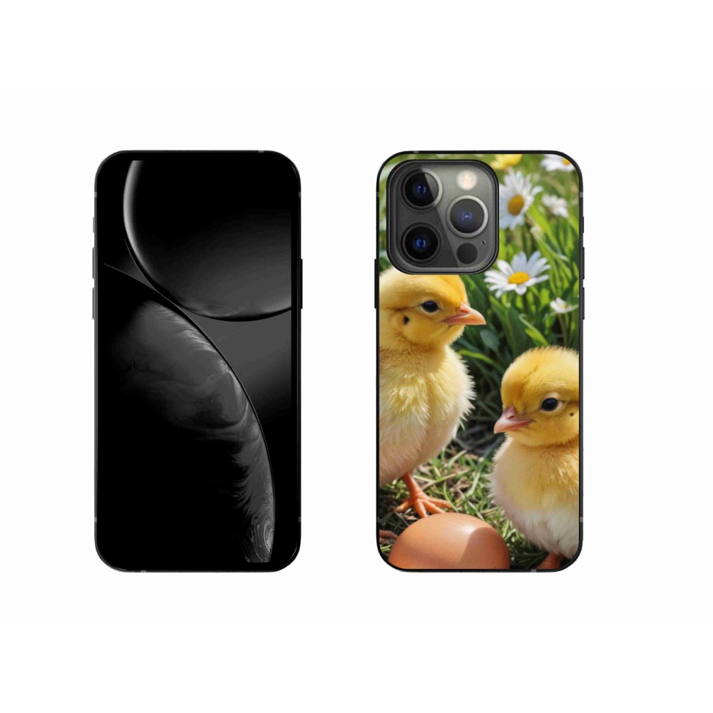 Gelový kryt mmCase na iPhone 13 Pro - kuřátka