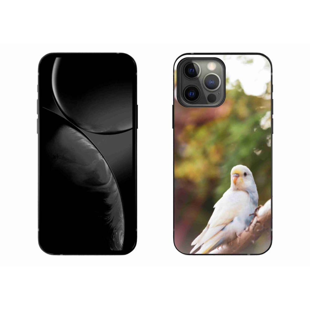 Gelový kryt mmCase na iPhone 13 Pro Max - andulka bílá