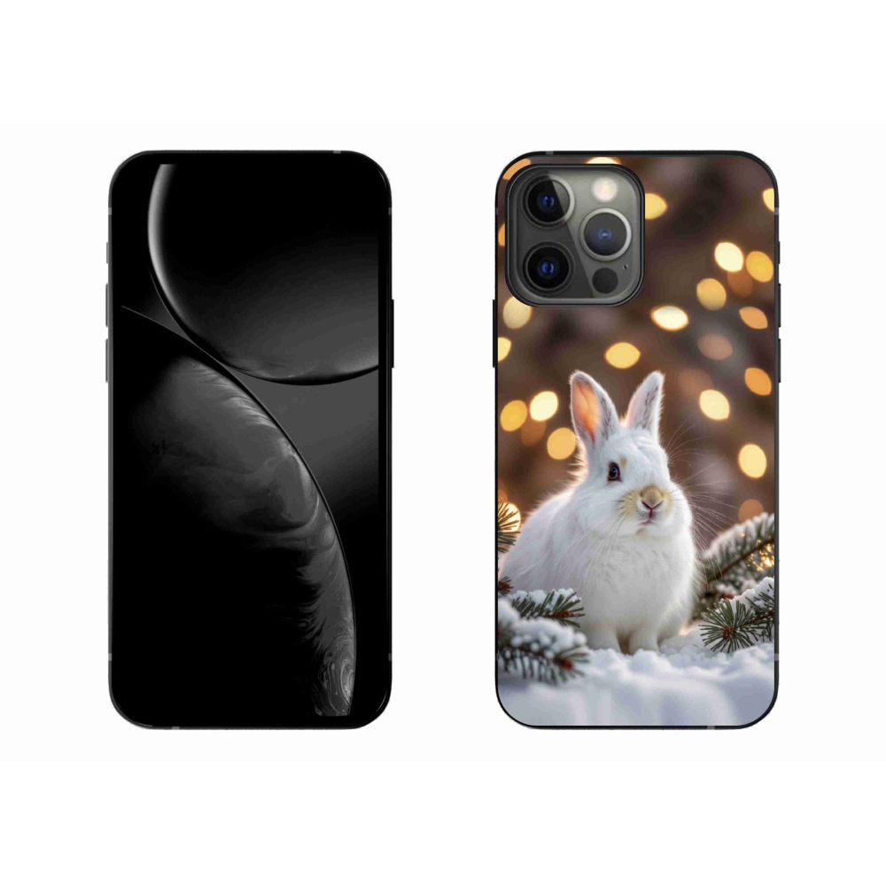 Gelový kryt mmCase na iPhone 13 Pro Max - bílý zajíc