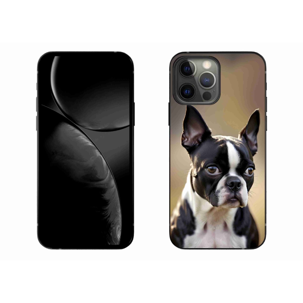 Gelový kryt mmCase na iPhone 13 Pro Max - bostonský teriér