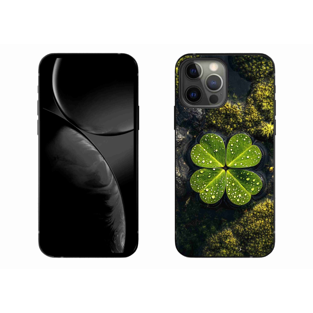 Gelový kryt mmCase na iPhone 13 Pro Max - čtyřlístek