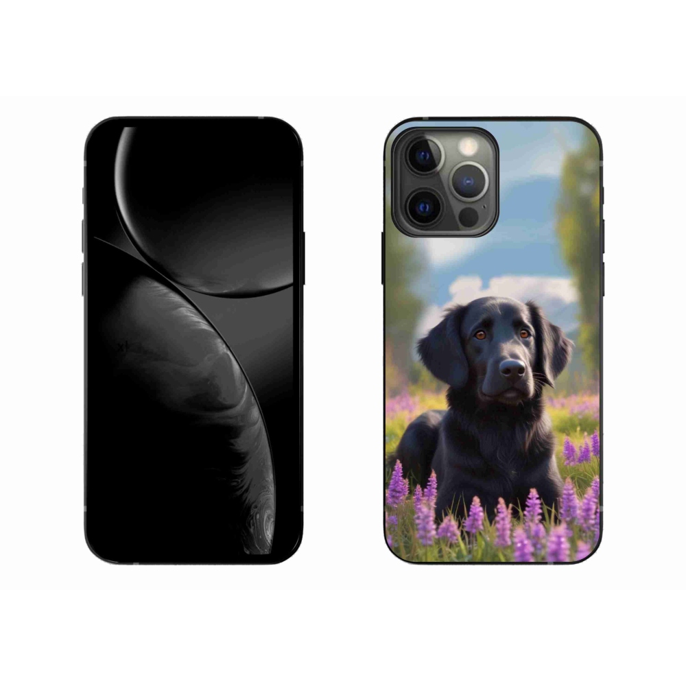 Gelový kryt mmCase na iPhone 13 Pro Max - elegantní černý retrívr