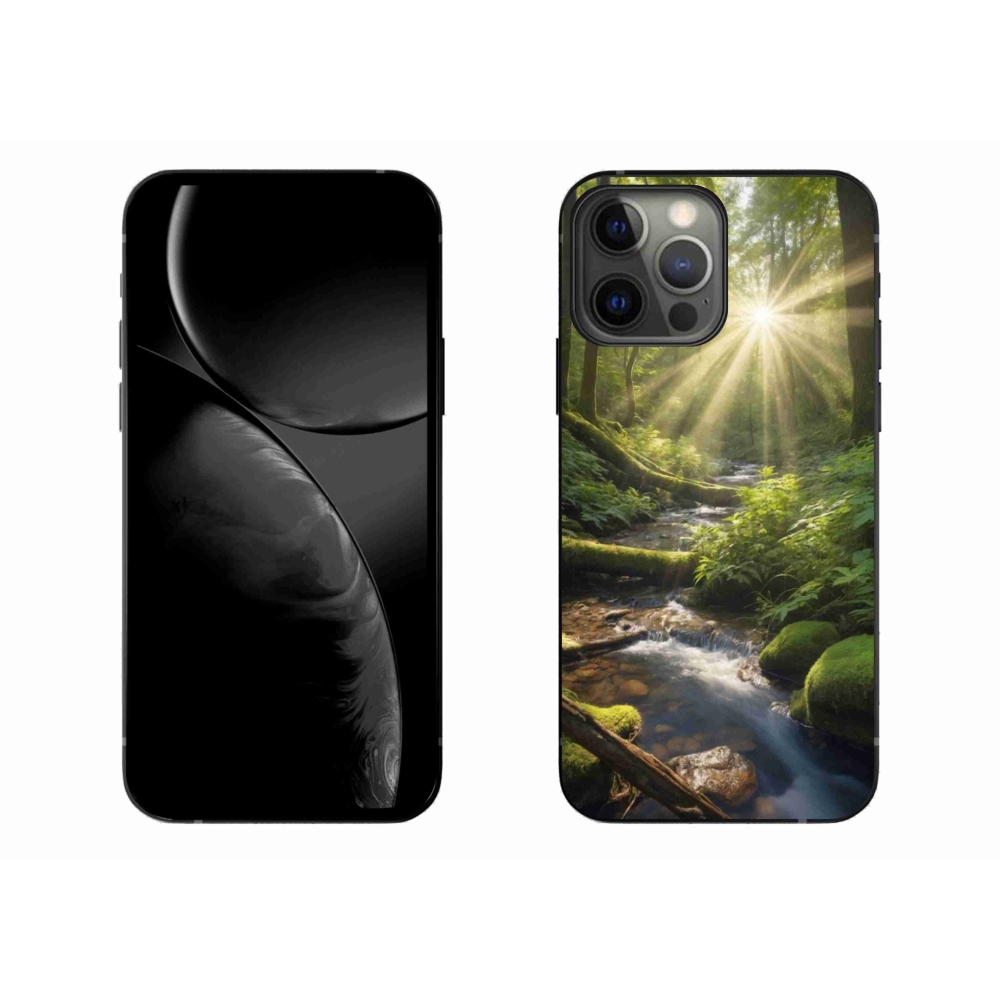 Gelový kryt mmCase na iPhone 13 Pro Max - hlubina lesa