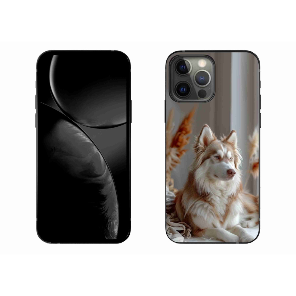 Gelový kryt mmCase na iPhone 13 Pro Max - klidný sibiřský husky