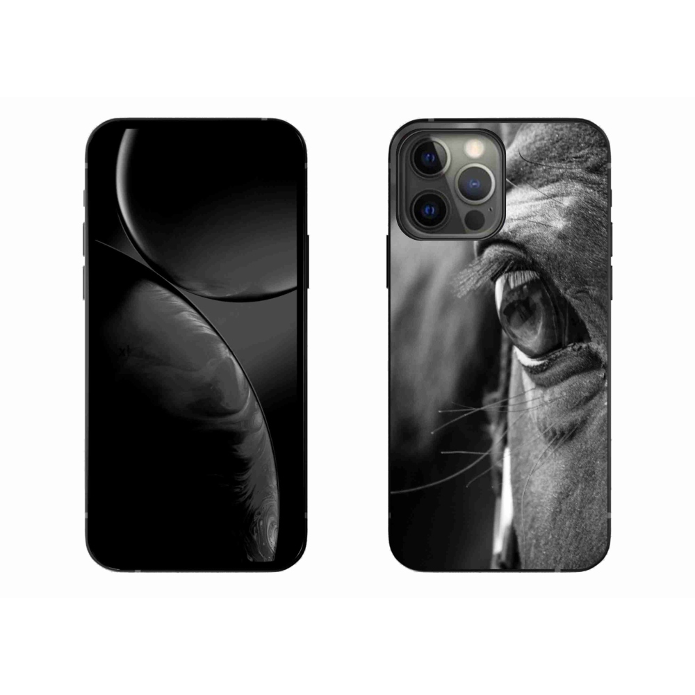 Gelový kryt mmCase na iPhone 13 Pro Max - koňský pohled