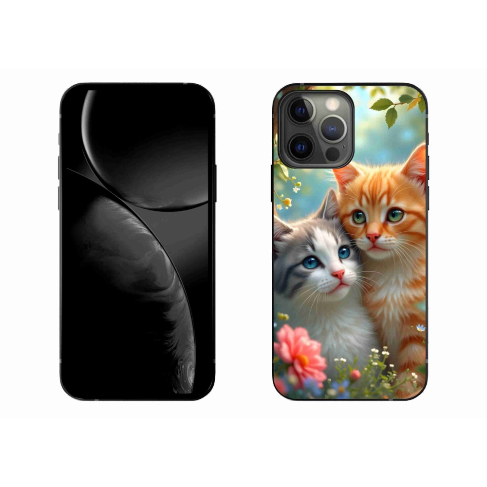 Gelový kryt mmCase na iPhone 13 Pro Max - kočičí láska 2