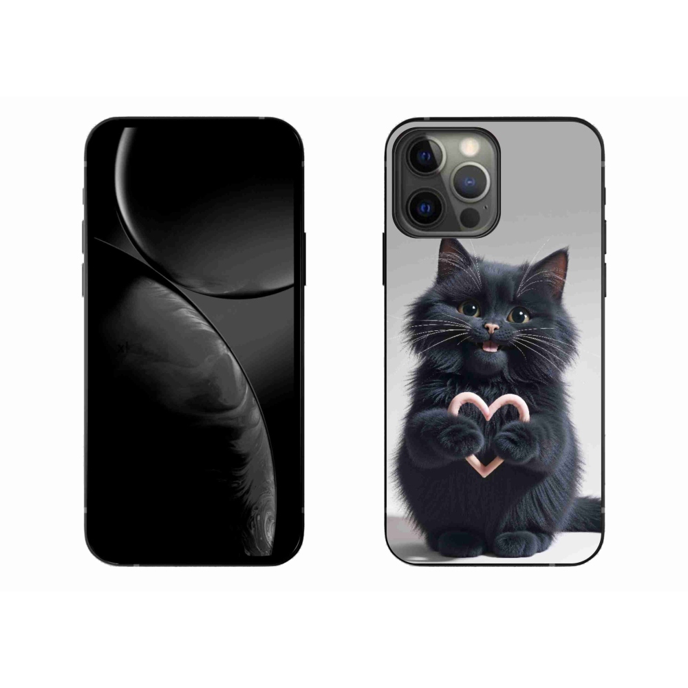 Gelový kryt mmCase na iPhone 13 Pro Max - kočičí láska 3