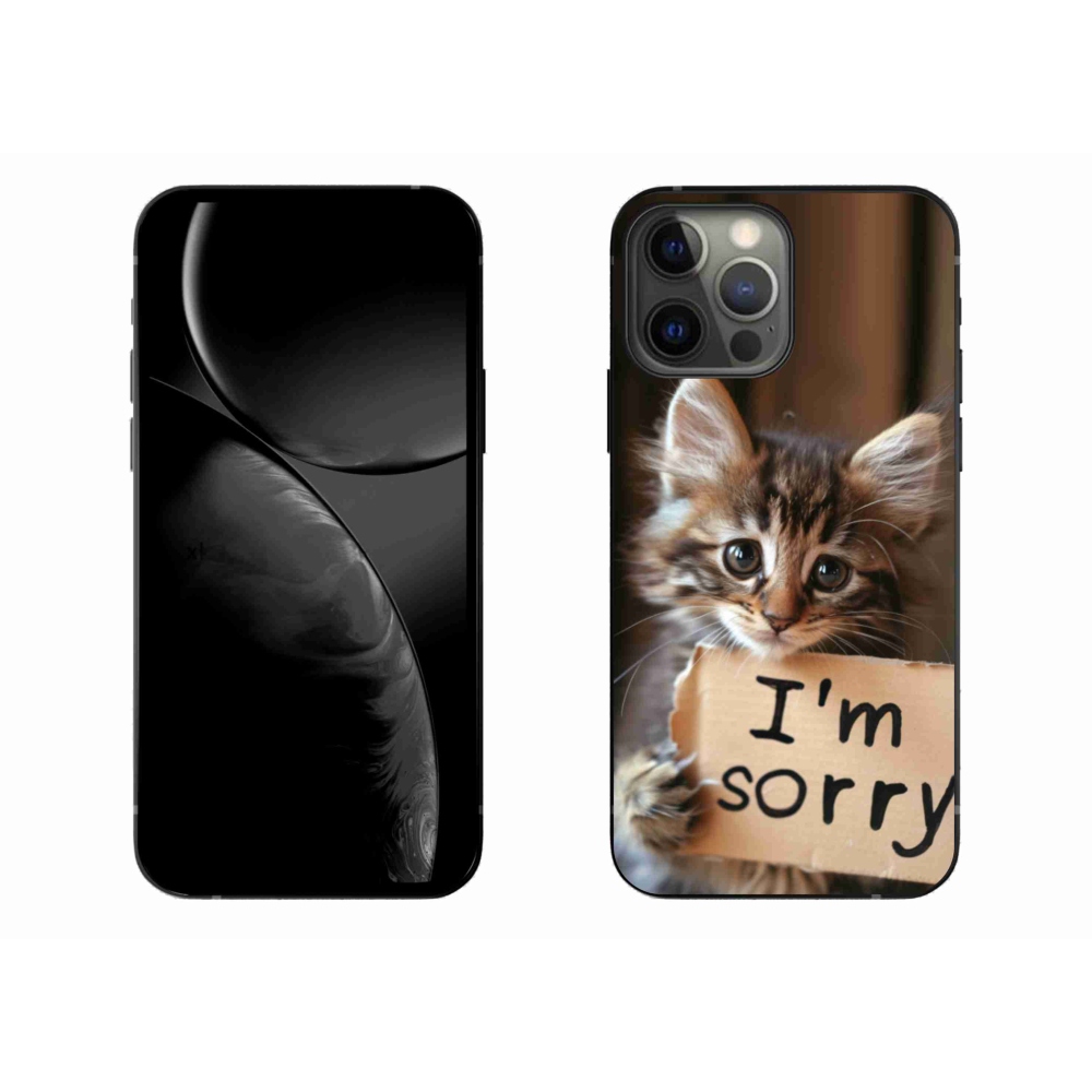 Gelový kryt mmCase na iPhone 13 Pro Max - kočíčí omluva