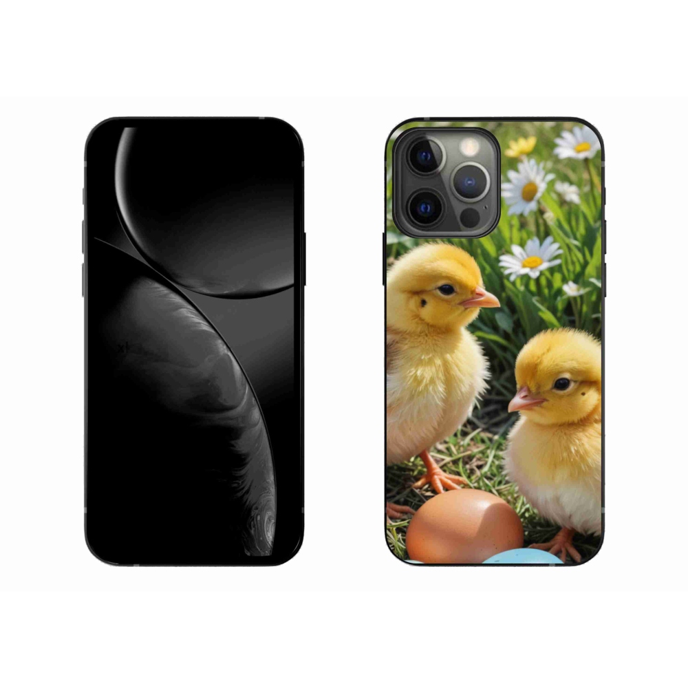 Gelový kryt mmCase na iPhone 13 Pro Max - kuřátka