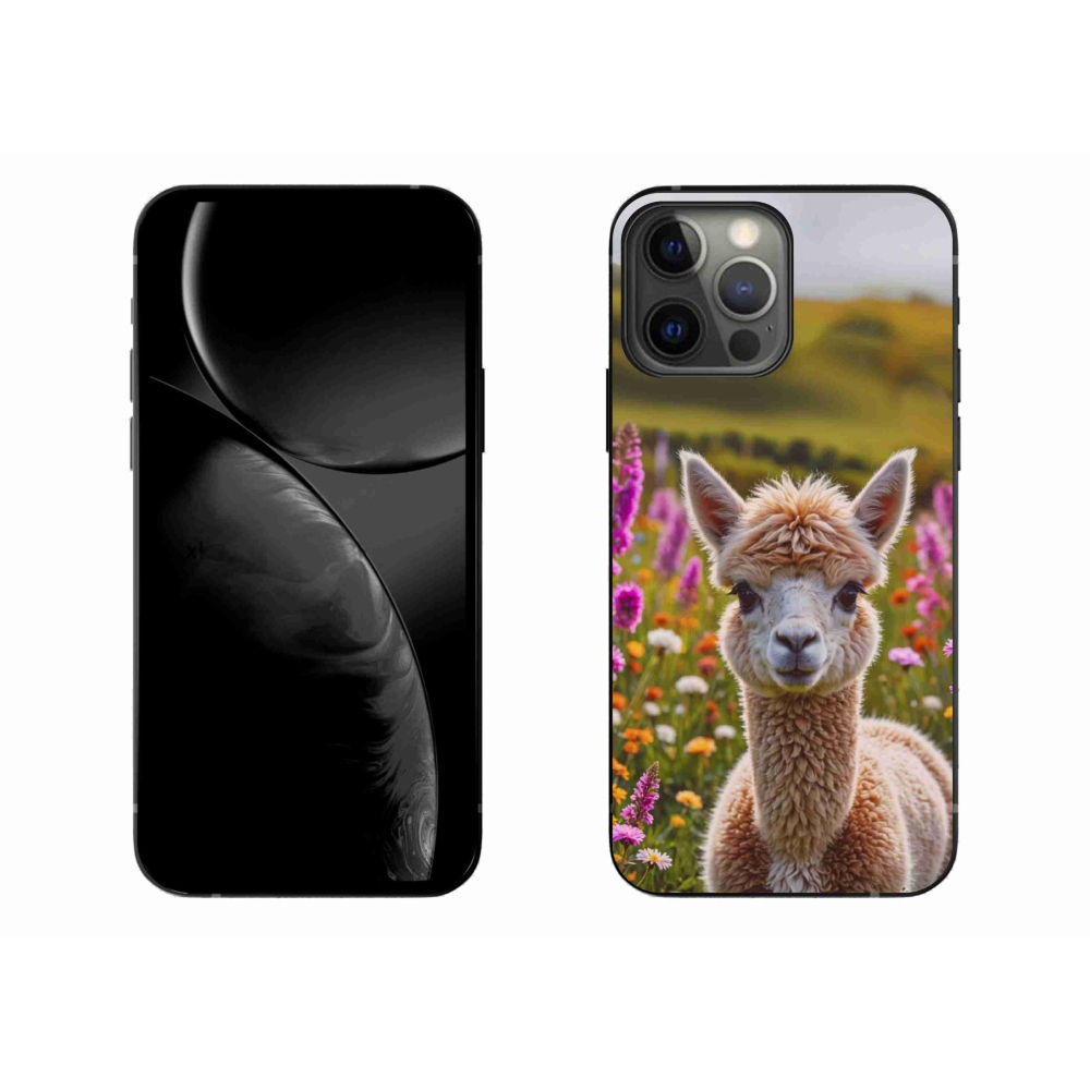 Gelový kryt mmCase na iPhone 13 Pro Max - lama na louce