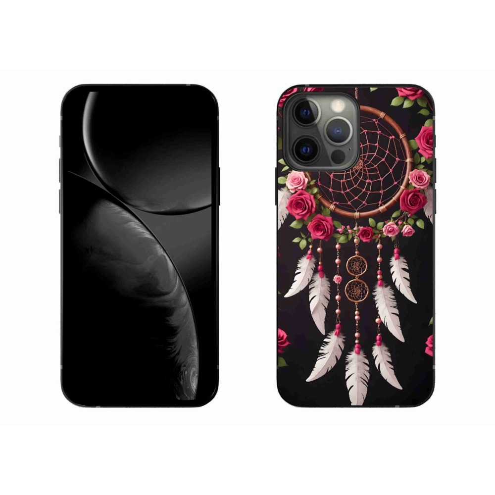 Gelový kryt mmCase na iPhone 13 Pro Max - lapač snů s růžemi